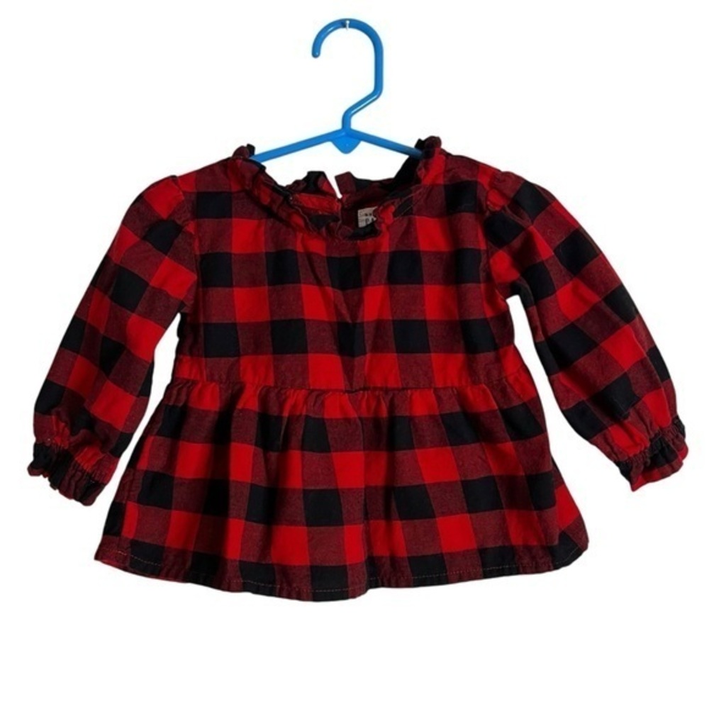 Baby Gap buffalo plaid checkered shirt 12–18 months baby